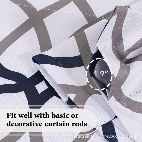 Rod Pocket Curtains Set Short Curtain Windows